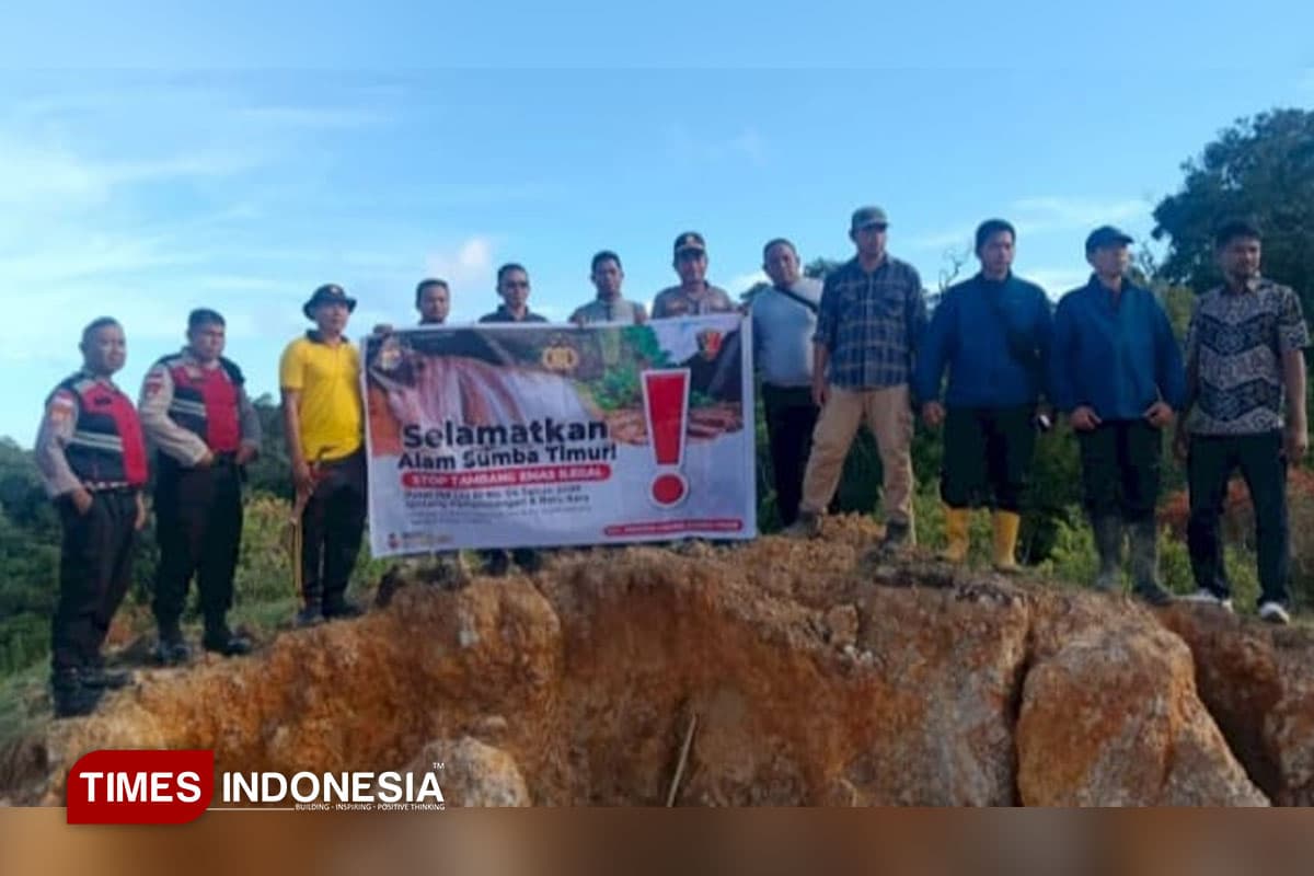 Rusak Lingkungan dan Keselamatan Warga, Kapolres Sumba Timur Tertibkan Tambang Emas Ilegal